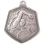 Falcon Swimming Medal Silver 65mm