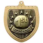 Gold Cobra Shield 1st Place Medal 70mm