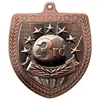 Bronze Cobra Shield 3rd Place Medal 70mm