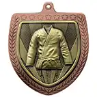 Bronze Cobra Shield Martial Arts Judo Medal 70mm