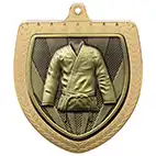 Gold Cobra Shield Martial Arts Judo Medal 70mm