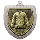 Silver Cobra Shield Martial Arts Judo Medal 70mm