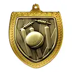 Gold Cobra Shield Cricket Medal 70mm
