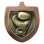 Bronze  Cobra Shield Boxing Medal 70mm