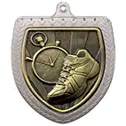 Silver Cobra Shield Running Medal 70mm