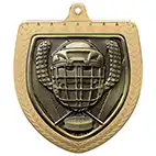Gold Cobra Shield Ice Hockey Medal 70mm