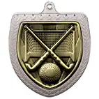 Silver Cobra Shield Field Hockey Medal 70mm