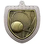 Silver Cobra Shield Tennis Medal 70mm