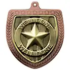 Bronze Cobra Shield Well Done Medal 70mm