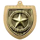 Gold Cobra Shield Well Done Medal 70mm