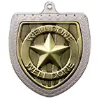 Silver Cobra Shield Well Done Medal 70mm