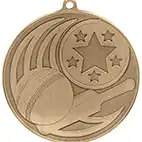 Iconic Gold Cricket Medal 55mm