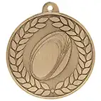 Aviator Gold Rugby Medal 50mm