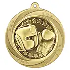 Gold Superstar Boxing Medal 60mm