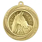 Gold Superstar Equestrian Medal 60mm