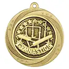 Gold Superstar Gymnastics Medal 60mm