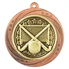 Silver Superstar Hockey Medal 60mm