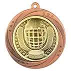 Bronze Superstar Ice Hockey Medal 60mm