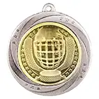 Silver Superstar Ice Hockey Medal 60mm