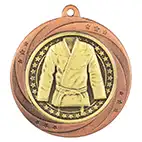 Bronze Superstar Judo Martial Arts Medal 60mm
