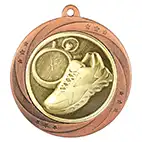 Bronze Superstar Running Medal 60mm