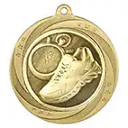 Gold Superstar Running Medal 60mm