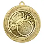 Gold Superstar Swimming Medal 60mm