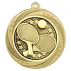 Gold Superstar Table Tennis Medal 60mm