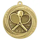Gold Superstar Tennis Medal 60mm