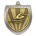 Silver Cobra Shield Swimming Medal 70mm
