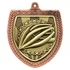 Bronze Cobra Shield Cycling Medal 70mm