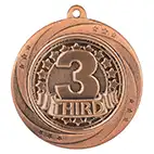 Bronze Superstar 3rd Place Medal 60mm
