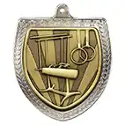 Silver Cobra Shield Gymnastics Medal 70mm