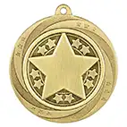 Gold Superstar Achievement Medal 60mm