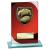 Seismic Red Glass Rugby Award 150mm - view 1