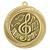 Gold Superstar Music Medal 60mm - view 1
