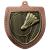 Bronze Cobra Shield Badminton Medal 70mm - view 1