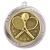 Silver Superstar Tennis Medal 60mm - view 1