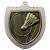 Silver Cobra Shield Badminton Medal 70mm - view 1