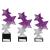 Purple Trinity Star Trophy 195mm - view 2