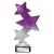 Purple Trinity Star Trophy 185mm - view 1