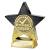 Gold Superstar Attendance Award 110mm - view 1
