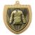 Gold Cobra Shield Martial Arts Judo Medal 70mm - view 1