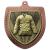 Bronze Cobra Shield Martial Arts Medal 70mm - view 1