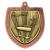 Bronze Cobra Shield Gymnastics Medal 70mm - view 1