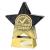 Gold Superstar Attendance Award 140mm - view 1
