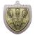Silver Cobra Shield Darts Medal 70mm - view 1