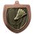 Bronze Cobra Shield Badminton Medal 70mm - view 1