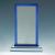 18cm Blue Edge Glass Plaque - view 1