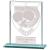 110mm Millenium Glass Table Tennis Award - view 1